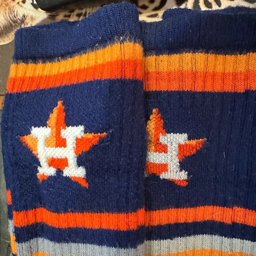 Houston Astros Themed Socks 3 Pair
